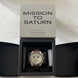 Brand New Mission To Saturn Omega x Swatch MoonSwatch Watch in original box